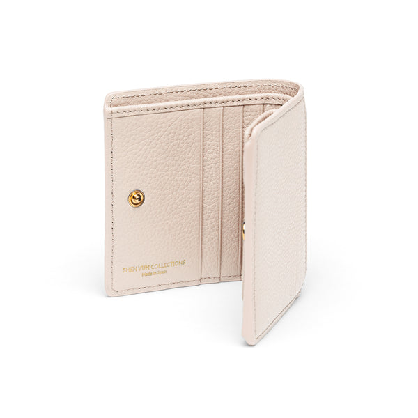 Tang Dynasty Grace Wallet - Parchment - Beige - Side View | Shen Yun Collections 