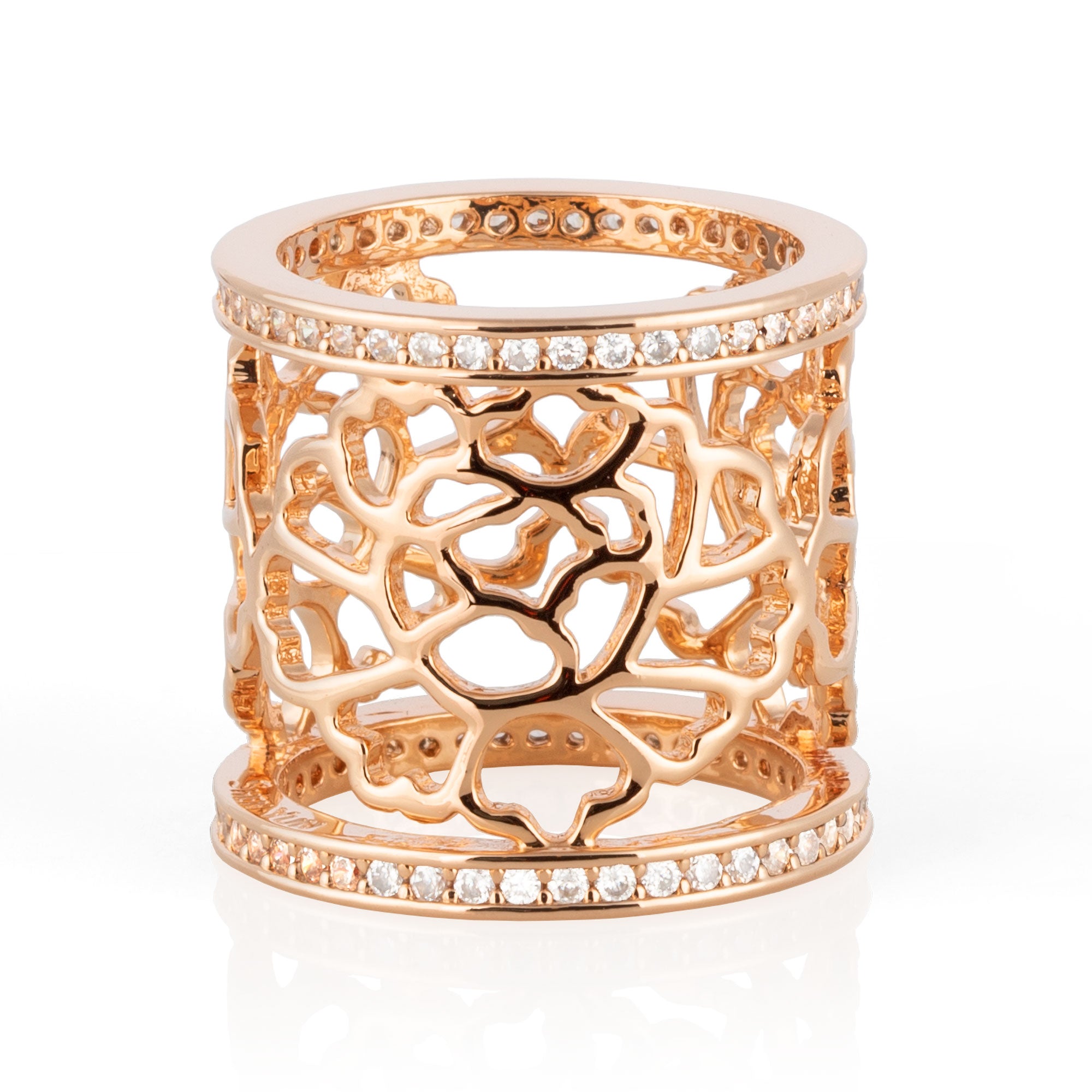 Tang Flower Scarf Ring Rose Gold | Shen Yun Collections