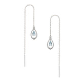 The Heavenly Phoenix Fine Jewelry Earrings with Aquamarine | Shen Yun Shop