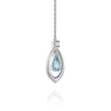 The Heavenly Phoenix Fine Jewelry Earrings with Aquamarine Side | Shen Yun Shop