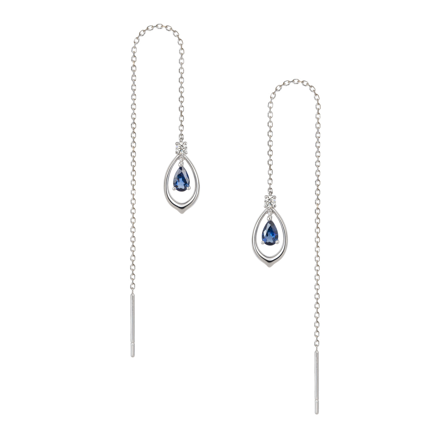 The Heavenly Phoenix - Fine Jewelry Earrings with Sapphire | Shen Yun Shop