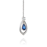 The Heavenly Phoenix Fine Jewelry Earrings with Sapphire Side View | Shen Yun Collections