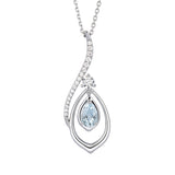 The Heavenly Phoenix Fine Jewelry Necklace with Aquamarine | Shen Yun Shop