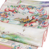 The Peaches of Immortality Silk Long Scarf Image 3 | Shen Yun Shop