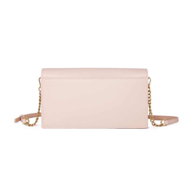 The Spirit of Mulan Crossbody Bag Pink Back View | Shen Yun Shop 