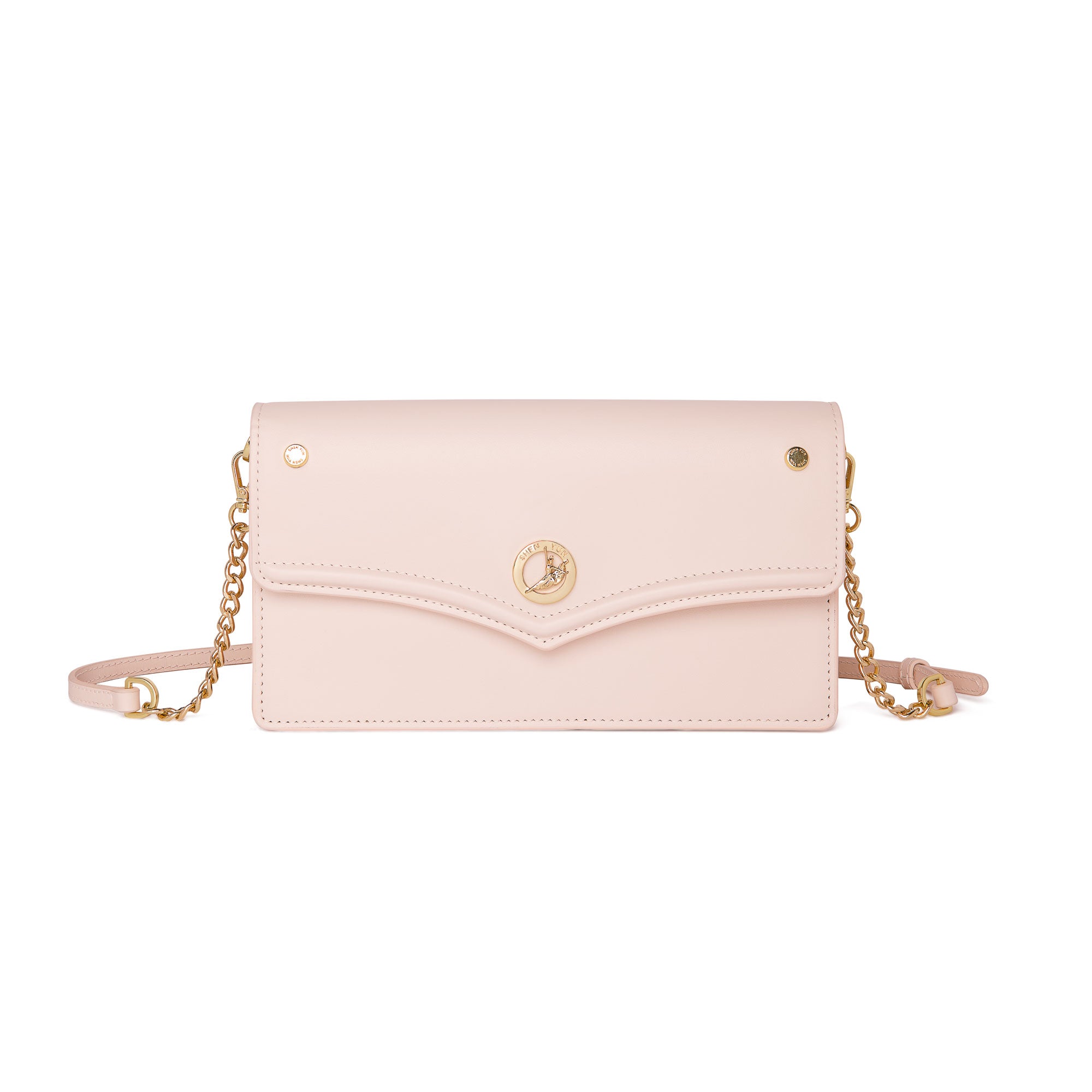 The Spirit of Mulan Crossbody Bag Pink Front View | Shen Yun Collection 
