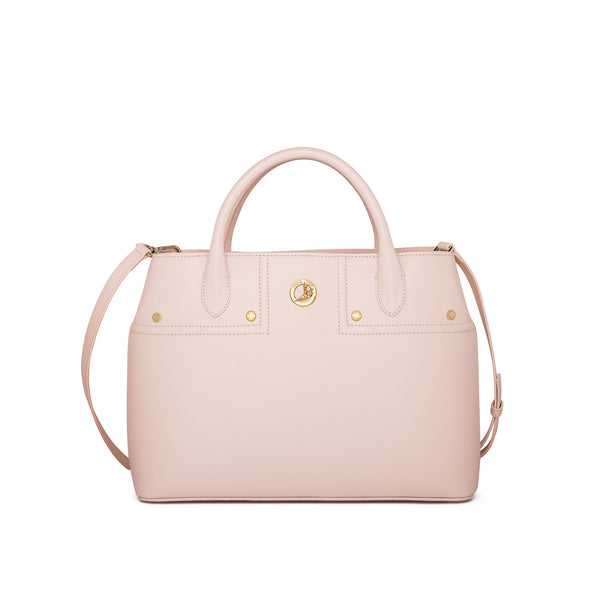 The Spirit of Mulan Small Tote Pink Front View | Shen Yun Collection 