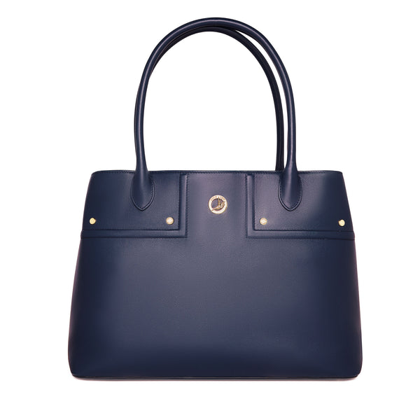 The Spirit of Mulan Tote Bag Navy Front View | Shen Yun Collections