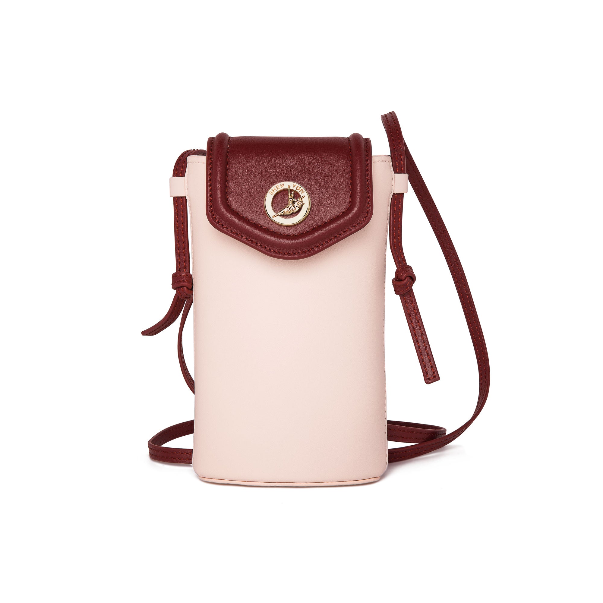 The Spirit of Mulan Phone Bag Pink Front View | Shen Yun Shop 