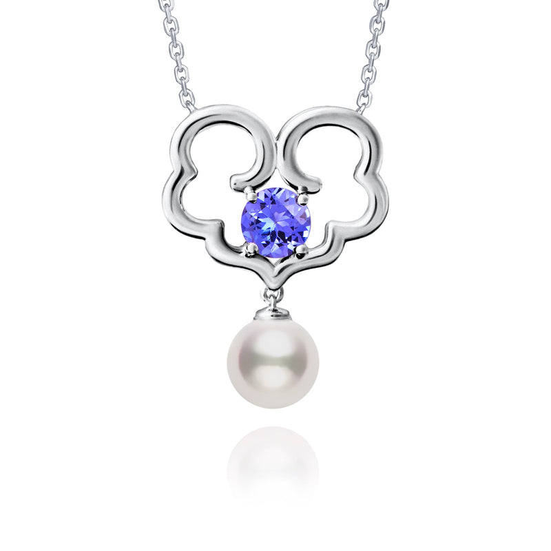 The Timeless Blessings Fine Jewelry Necklace with Tanzanite Image 1 | Shen Yun Shop