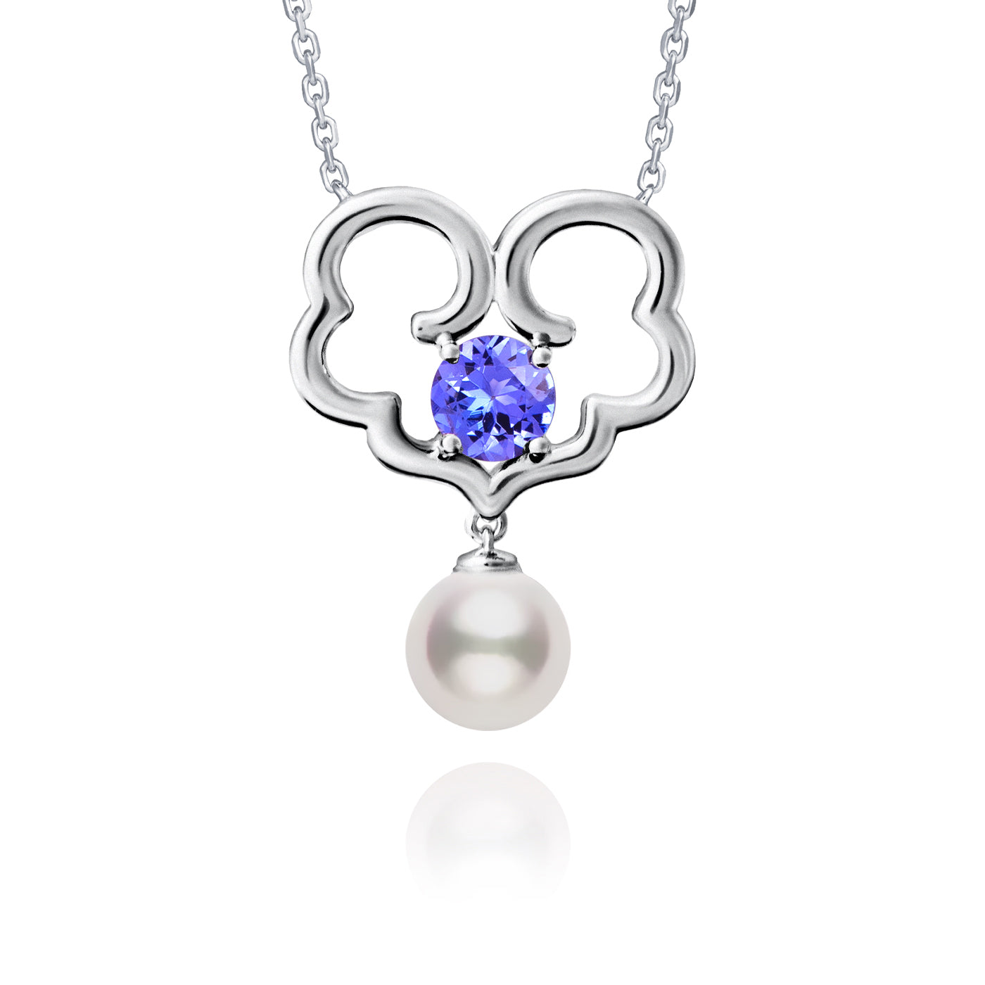 The Timeless Blessings Fine Jewelry Necklace with Tanzanite Front Image | Shen Yun Collections