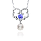 The Timeless Blessings Fine Jewelry Necklace with Tanzanite Front Image | Shen Yun Collections
