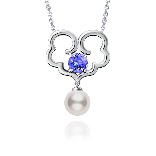 The Timeless Blessings Fine Jewelry Necklace with Tanzanite Front Image | Shen Yun Collections