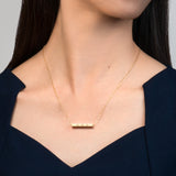 Zhen Shan Ren Elegant Virtues Necklace 14kt Yellow Gold Model Image | Shen Yun Collections