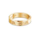 Zhen Shan Ren Timeless Beveled Ring 18kt Yellow Gold 5mm Wide Front | Shen Yun Collections