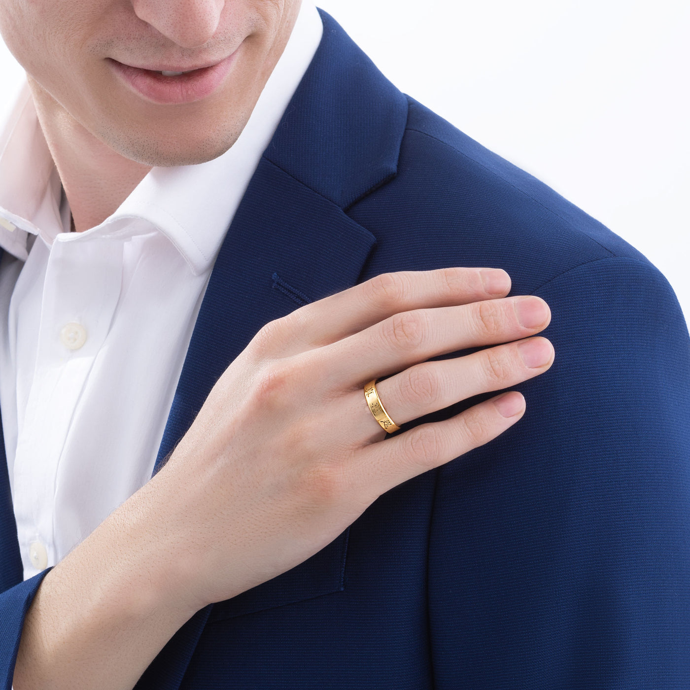 Zhen Shan Ren Timeless Beveled Ring 14kt Yellow Gold, 5mm wide Zhen Shan Ren Timeless Beveled Ring 14kt Yellow Gold, 5mm wide