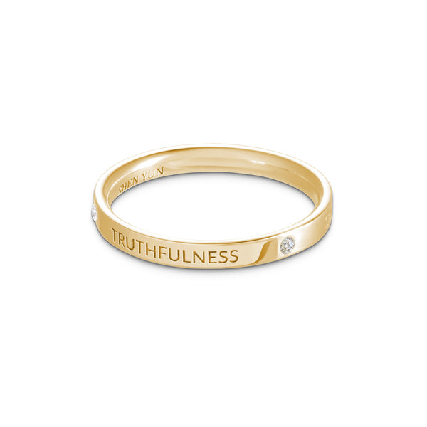 Zhen Shan Ren Timeless Bliss Ring 14kt Yellow Gold 2.5mm wide | Shen Yun Collections