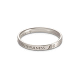 Zhen Shan Ren Timeless Bliss Ring 18kt White Gold 2.5mm Wide | Shen Yun Collections