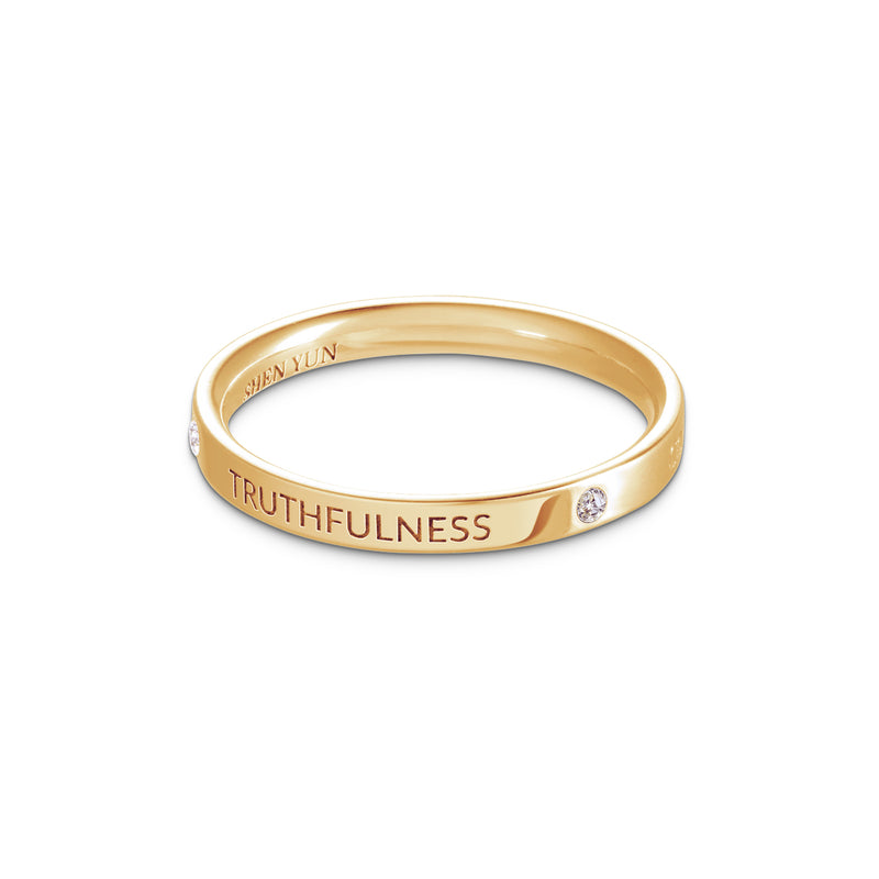 Zhen Shan Ren Timeless Bliss Ring 18kt Yellow Gold 2.5mm wide | Shen Yun Shop
