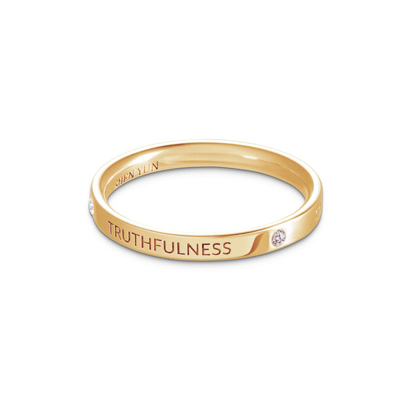 Zhen Shan Ren Timeless Bliss Ring 18kt Yellow Gold 2.5mm wide | Shen Yun Shop