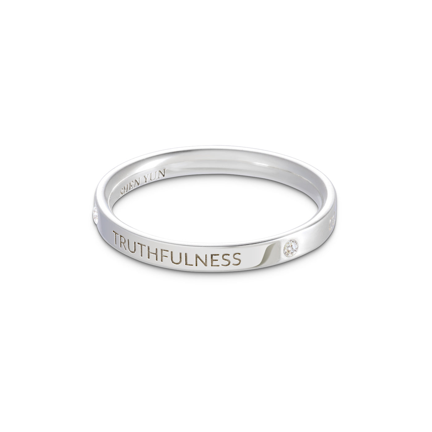 Zhen Shan Ren Timeless Bliss Ring Sterling Silver 2.5mm Wide | Shen Yun Collections