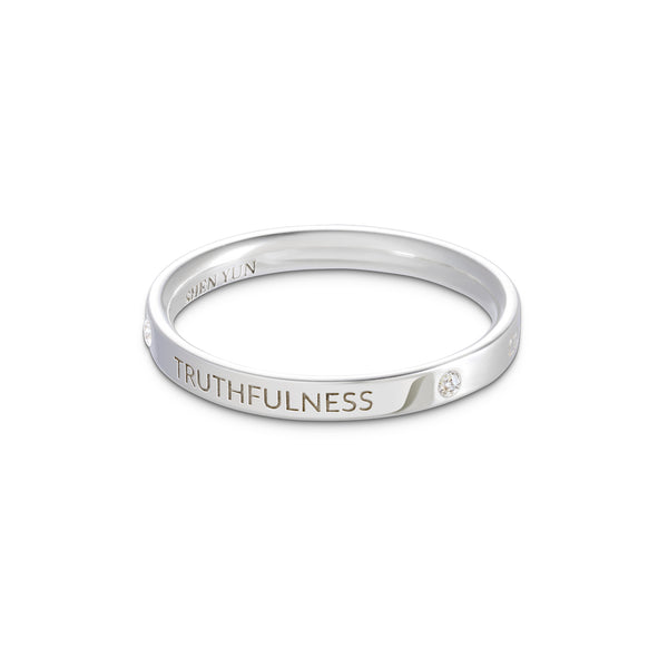 Zhen Shan Ren Timeless Bliss Ring Sterling Silver 2.5mm Wide | Shen Yun Collections