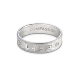 Zhen Shan Ren Timeless Elegance Ring 14kt White Gold 5mm Wide | Shen Yun Collections