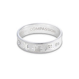 Zhen Shan Ren Timeless Elegance Ring Sterling Silver 5mm Wide | Shen Yun Collections